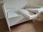 Meegroeibed ikea Sundvik with matras & dekbed, Gebruikt, Ophalen of Verzenden, Lattenbodem, Minder dan 140 cm