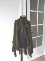 Omslagdoek met sjaal, stola mosgroen 1 mt, klassiek, Kleding | Dames, Ophalen of Verzenden, Zo goed als nieuw, Maat 46/48 (XL) of groter