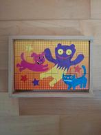4 stevige houten puzzeltjes, 12 stukjes, in houten kistje, Ophalen of Verzenden, Nieuw
