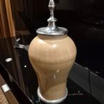 Vintage metalen tabakspot Pot met Deksel, Overige materialen, Overige kleuren, Ophalen of Verzenden, Zo goed als nieuw