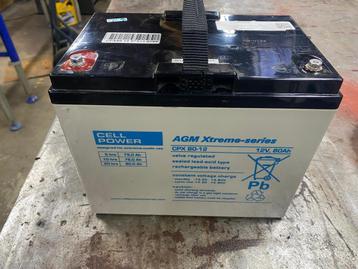 Agm cpx 12v 80 ah cellpower xtreme series accu batterij beschikbaar voor biedingen