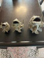 Decoratieve set van 3 aardewerken vissen (veilingstuk), Ophalen