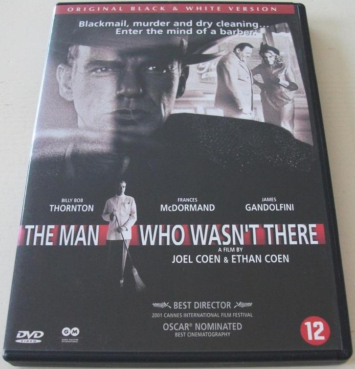 Dvd *** MAN WHO WASN'T THERE *** Joel & Ethan Coen, Cd's en Dvd's, Dvd's | Filmhuis, Zo goed als nieuw, Overige gebieden, Vanaf 12 jaar