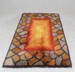 Vloerkleed, Ryamatta, Zweden 1960 (#355), Gebruikt, Bruin, Ophalen of Verzenden, Minder dan 10 m²