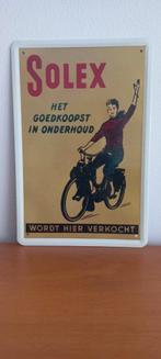 Blikken reclamebord Solex / nostalgie, Ophalen of Verzenden, Reclamebord