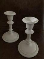 Diverse witte woonaccessoires (kandelaars, windlichten), Huis en Inrichting, Ophalen of Verzenden, Minder dan 25 cm