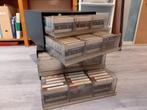 2 opbergkasten voor elk  78 cassettes., Ophalen, Gebruikt, Overige genres, 2 t/m 25 bandjes
