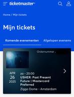 Twee zitplaatsen tickets voor Usher 26 april 2025 kaarten, Tickets en Kaartjes, Kortingen en Cadeaubonnen, Cadeaubon, Overige typen