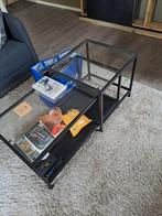 Salontafel 2-delig met glazen blad, Ophalen