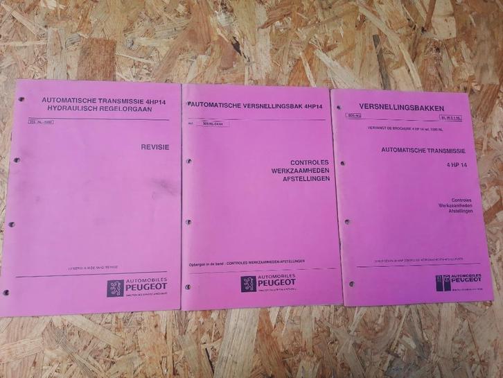 Werkplaatsboeken Peugeot ( Citroen ) Automaat revisie 4HP14, Auto diversen, Handleidingen en Instructieboekjes, Ophalen of Verzenden