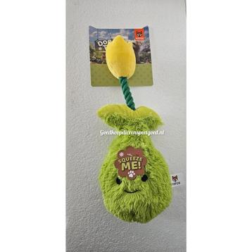 Hondenspeelgoed    " Pluche tulp met flosstouw  "  beschikbaar voor biedingen