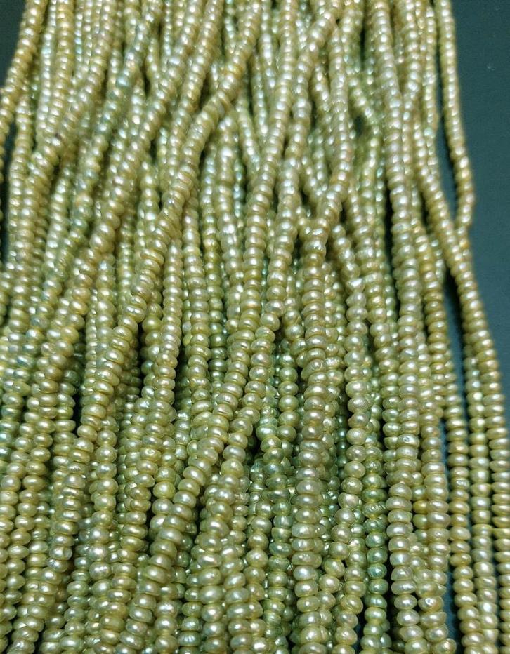 Parels, gekweekte zoetwaterparels, kettingen 40 cm, Sieraden, Tassen en Uiterlijk, Kettingen, Zo goed als nieuw, Overige materialen