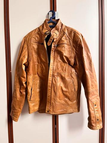 Leren jack heren camel kleur G Star Raw beschikbaar voor biedingen