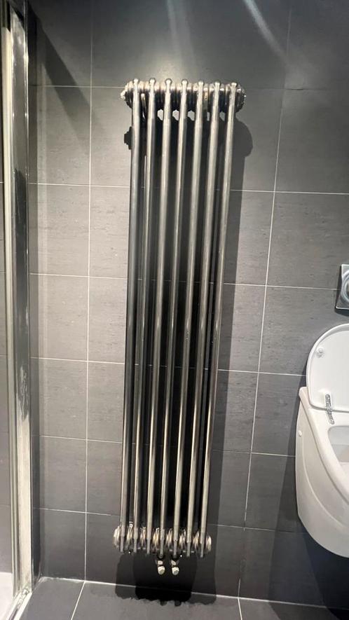 Designradiator – RVS staal look – 36 x 160 cm, Doe-het-zelf en Verbouw, Verwarming en Radiatoren, Gebruikt, Radiator, 800 watt of meer
