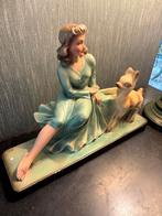 liefelijk tafereel, meisje met ree van Arnova, Ophalen of Verzenden