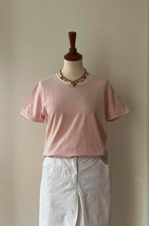 River Woods roze top, maat XL, valt kleiner, Kleding | Dames, Tops, Gedragen, Maat 42/44 (L), Roze, Korte mouw, Ophalen of Verzenden