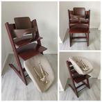 ZGAN! Stokke Tripp Trapp bruin+babyset, newbornset, hoes, Kinderen en Baby's, Kinderstoelen, Ophalen of Verzenden, Zo goed als nieuw
