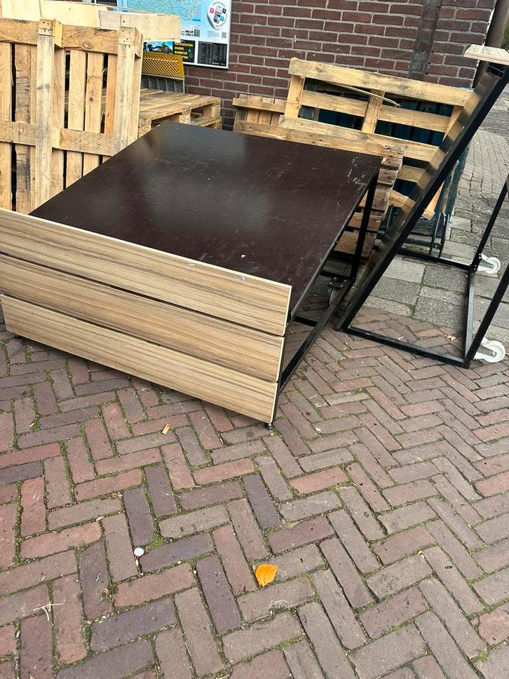 Winkeldisplay/groentedisplay stelling, Tuin en Terras, Terrasdelen en Vlonders, Zo goed als nieuw, Hout, Ophalen of Verzenden