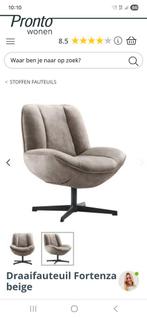 2 x Draaifauteuil Fortenza Beige - Stijlvol & Comfortabel, Huis en Inrichting, Fauteuils, Ophalen of Verzenden, Nieuw, Metaal