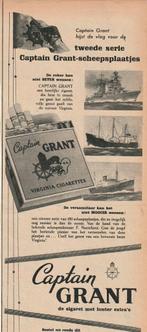 retro reclame 1956 Captain Grant sigaretten Lange Deining, Verzamelen, Verzenden, Overige typen
