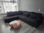 zwarte velvet loungebank, Ophalen, Gebruikt