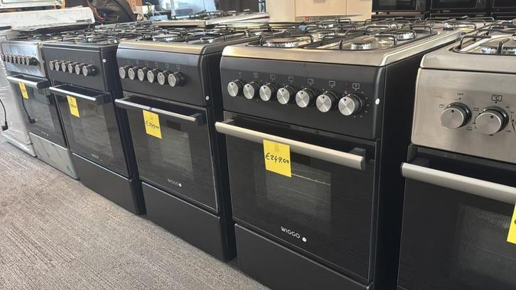 Witgoed Outlet Rotterdam - Gasfornuizen nu €200! Mega actie, Witgoed en Apparatuur, Fornuizen, Refurbished, Vrijstaand, Gas, 4 kookzones