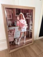 Barbie poster met lijst, Ophalen, Zo goed als nieuw, 50 tot 75 cm, 50 tot 75 cm