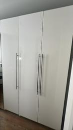 IKEA Pax Kast - 2x100cm, 2x50cm + Spiegeldeur hoogglans wit, Huis en Inrichting, Ophalen, Kunststof, Gebruikt, 200 cm of meer