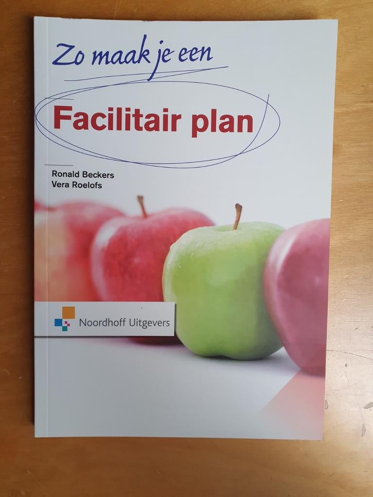 Zo maak je een facilitair plan, Boeken, Ophalen of Verzenden, Zo goed als nieuw