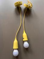 Minimalistische Hanglampen – Geel (Set van 2), Ophalen, Minder dan 50 cm, Minimalistisch / modernminimalistisch / modern, Metaal