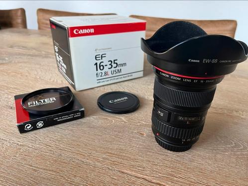 Canon 16 - 35 mm 2.8 L groothoek lens, Audio, Tv en Foto, Fotografie | Lenzen en Objectieven, Gebruikt, Groothoeklens, Zoom, Ophalen of Verzenden