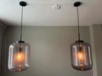 Twee hanglampen te koop, Huis en Inrichting, Lampen | Hanglampen, Ophalen, Zo goed als nieuw, Glas, Minder dan 50 cm