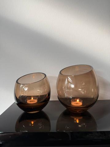 Waxinelichthouder set Moho Taupe - Vase The World beschikbaar voor biedingen