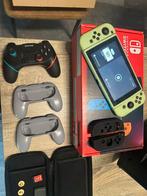 Switch V2 2019 met vele toebehoren en twee games, Spelcomputers en Games, Met 1 controller, Ophalen, Switch 2019 Upgrade, Gebruikt