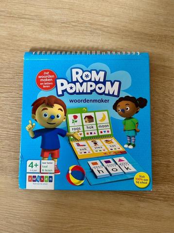 Rompompom - Woordenmaker 4-6 jaar - leren spellen / lezen beschikbaar voor biedingen