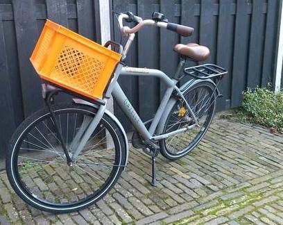Gazelle kinder transport fiets, grijs, heavy duty,., Fietsen en Brommers, Fietsen | Dames | Omafietsen, Gebruikt, Versnellingen