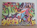 Graffiti canvas doek muur wand decoratie schilderij, Ophalen, Zo goed als nieuw