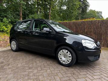 Volkswagen Polo 1.2-12V 2007 Zwart Airco|1Ste Eigenaar|Nap! beschikbaar voor biedingen