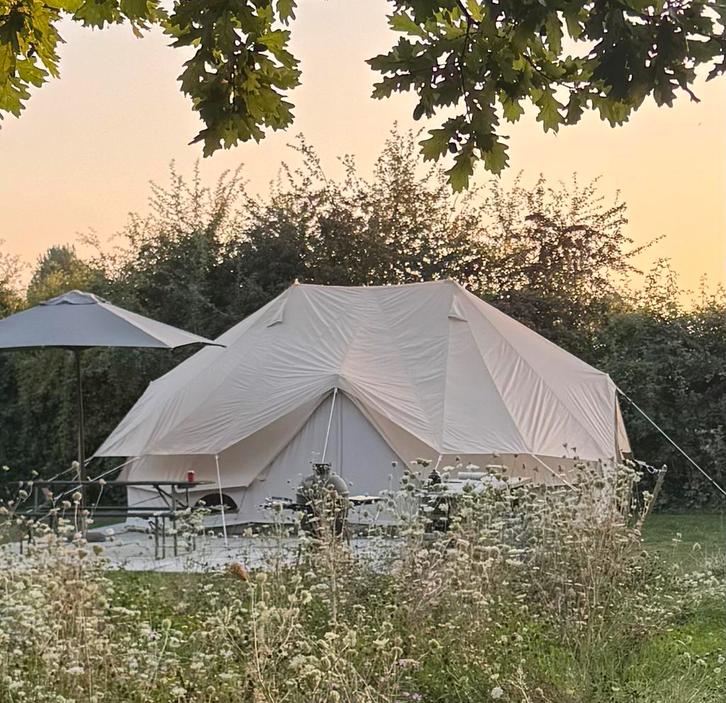 Nieuwe Sibley 600 Twin Apex met Fly tent, Caravans en Kamperen, Tenten, tot en met 5, Zo goed als nieuw, Ophalen