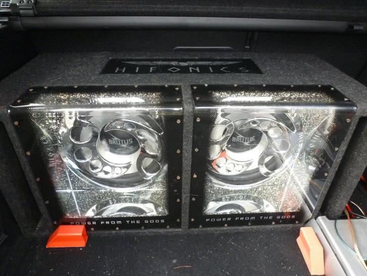 Hifonics bxi12dual Subwoofer 800 Wrms, Auto diversen, Autospeakers, Gebruikt, Ophalen