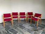 Stoelen met armleuning, Huis en Inrichting, Stoelen, Ophalen, Hout, Gebruikt, Vier