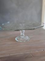 Glazen Taartplateau met Applicaties, Ophalen of Verzenden