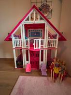 Barbie huis incl 3 Barbies, Kinderen en Baby's, Speelgoed | Poppenhuizen, Ophalen, Gebruikt, Poppenhuis