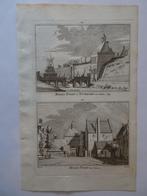 Originele gravure Molenpoort te Nijmegen Spilman 1732, Antiek en Kunst, Kunst | Etsen en Gravures, Verzenden