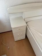 Wit Tweepersoonsbed met Nachtkastjes, Ophalen, Gebruikt, Wit, Tweepersoons