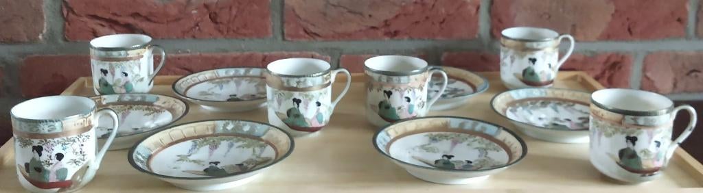 japans eierschaal servies, volgnr 10, Ophalen of Verzenden