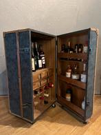 Bijzondere vintage barkast in kofferstijl – met wijnrek, Ophalen