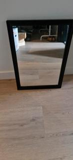 Spiegel met zwarte houten rand - 45x65 cm, Minder dan 50 cm, Ophalen of Verzenden, Zo goed als nieuw, Minder dan 100 cm
