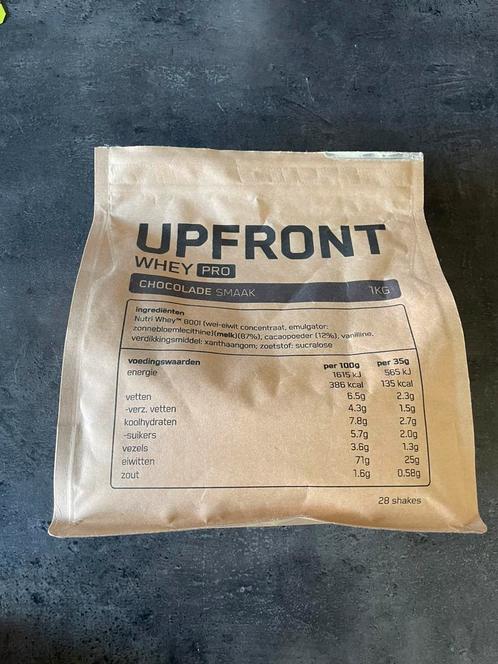 Upfront Whey Chocolade smaak, Sport en Fitness, Gezondheidsproducten en Wellness, Gebruikt, Poeder of Drank, Ophalen of Verzenden