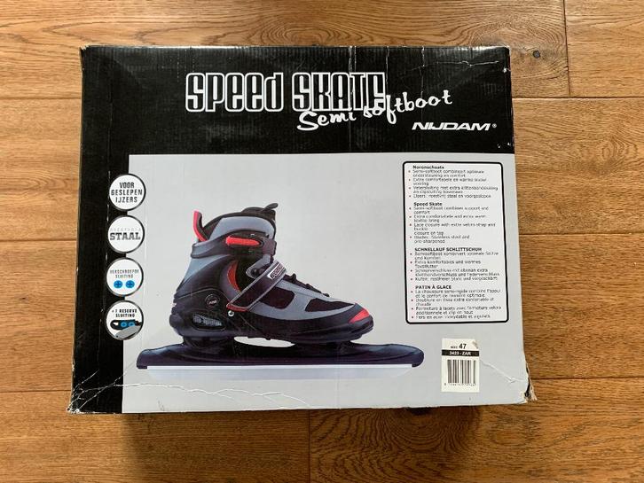 Schaatsen Nijdam semi softboots noren maat 47, Sport en Fitness, Schaatsen, Zo goed als nieuw, Noren, Nijdam, Ophalen